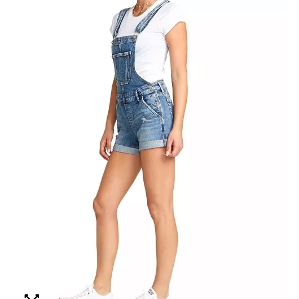 Silver Jeans Women's Classic Blue Denim Overalls